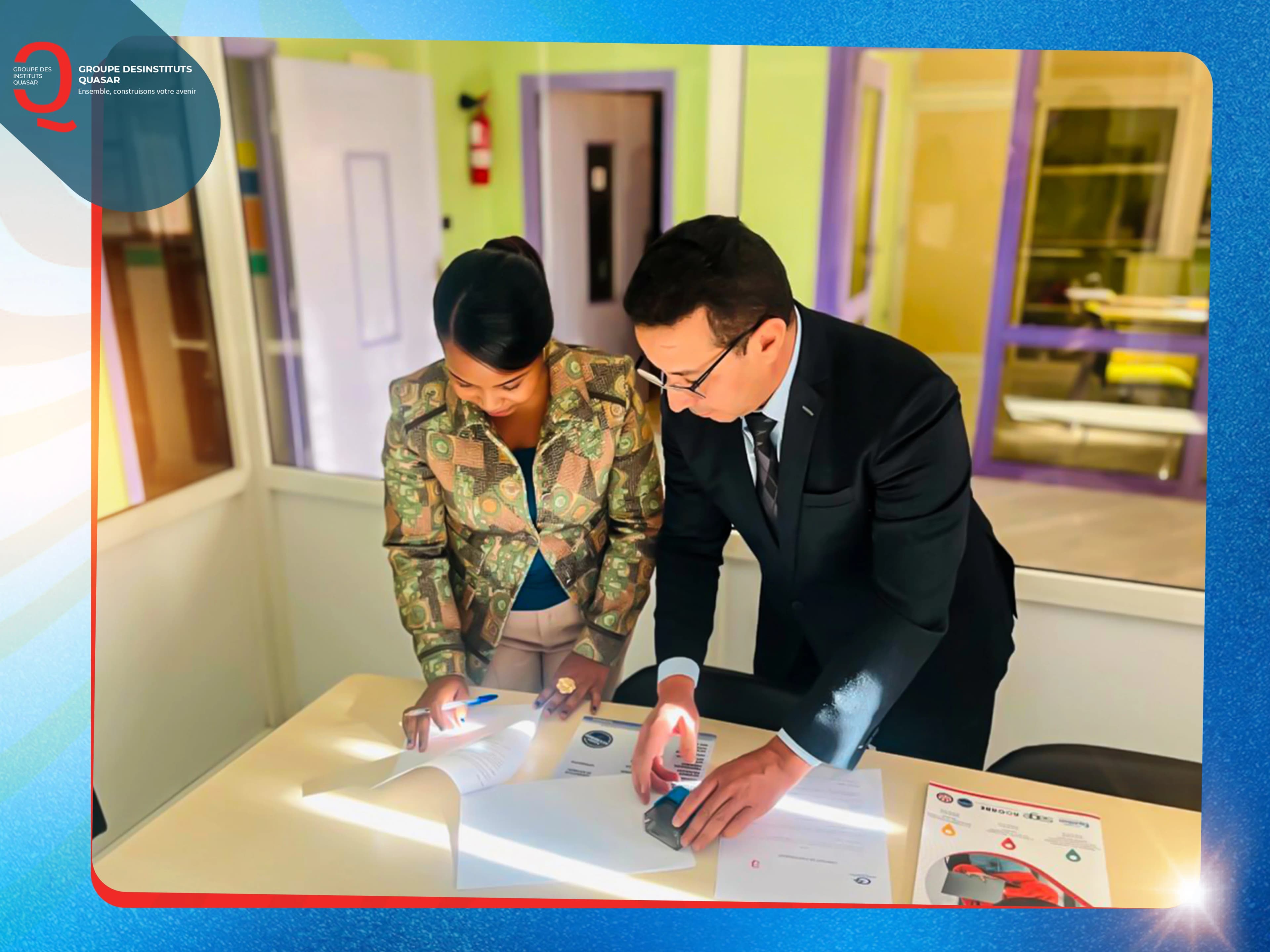 Signature du partenariat Quasar - Anita Orchidée Groupe