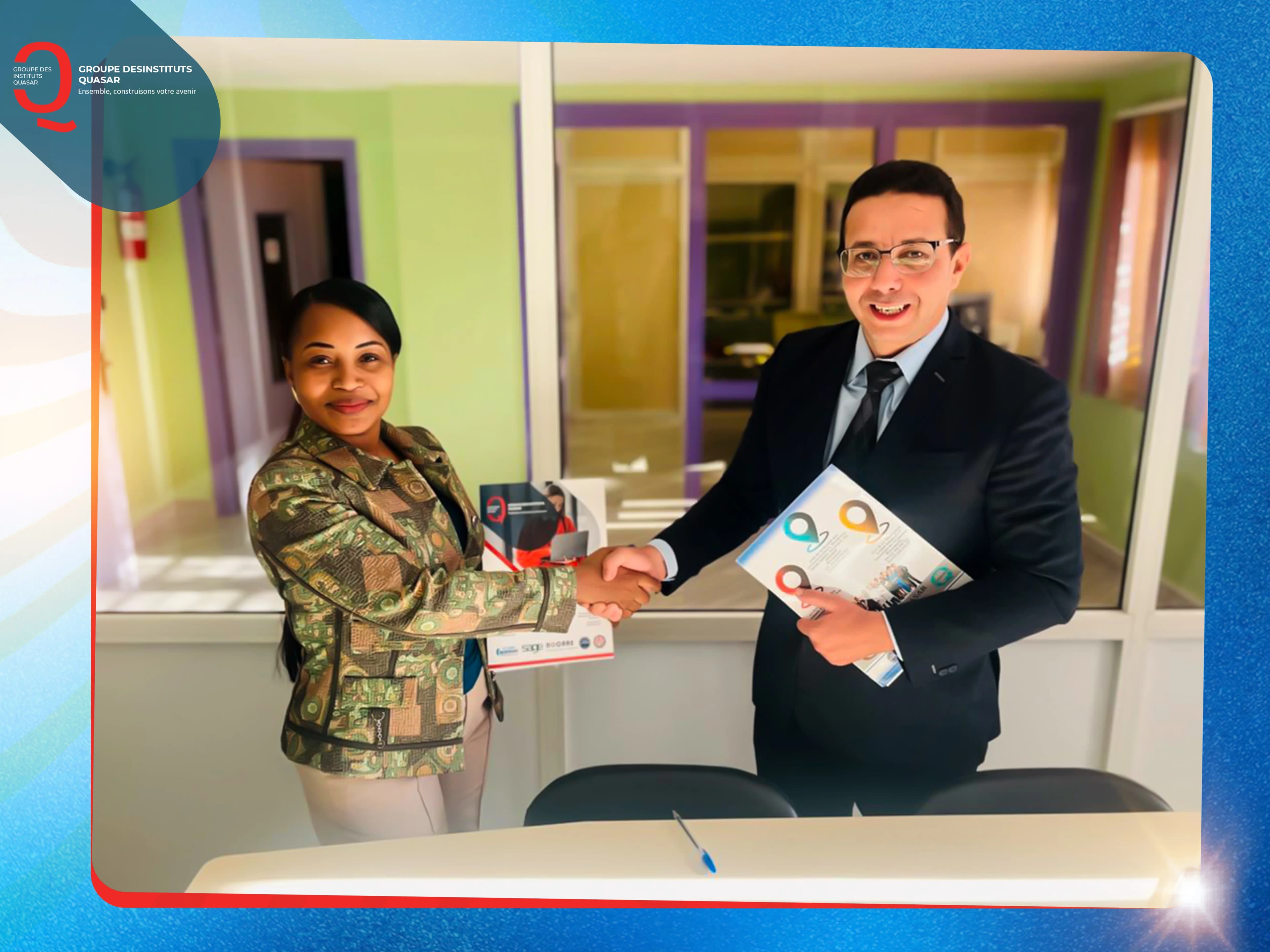 Poignée de main confirmant le partenariat