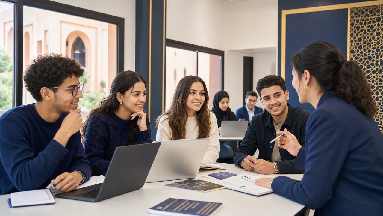 Étudiants conseillés sur le choix d’une filière de formation à Marrakech